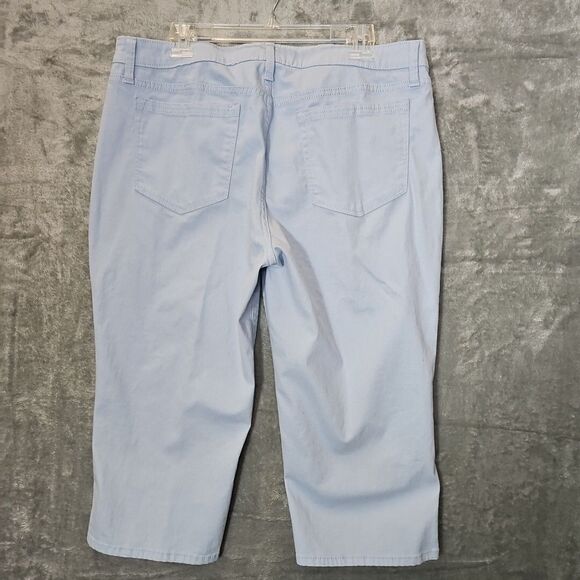 Riders By Lee Midrise Capri light Blue 16m pockets - Picture 6 of 9